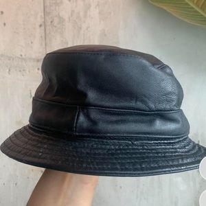 Leather Danier bucket hat